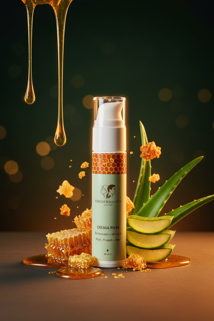 Crema piedi rinfrescante Thedermaskin – effetto idratante e lenitivo su piedi stanchi
