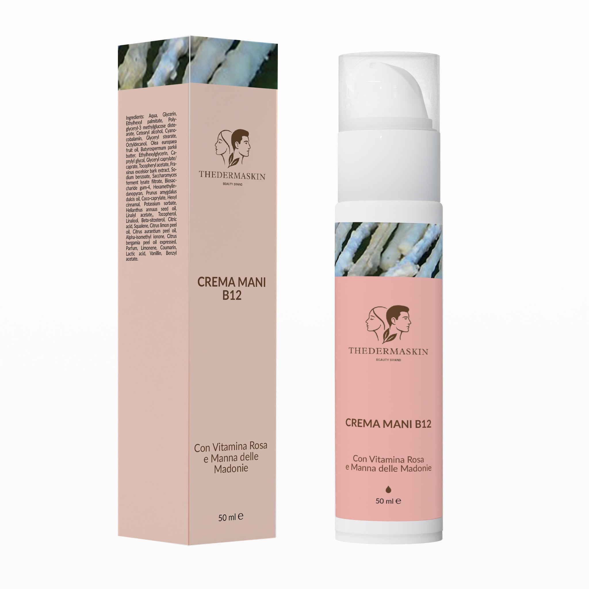Crema Mani B12 – Con Vitamina Rosa e Manna delle Madonie | 50 ml
