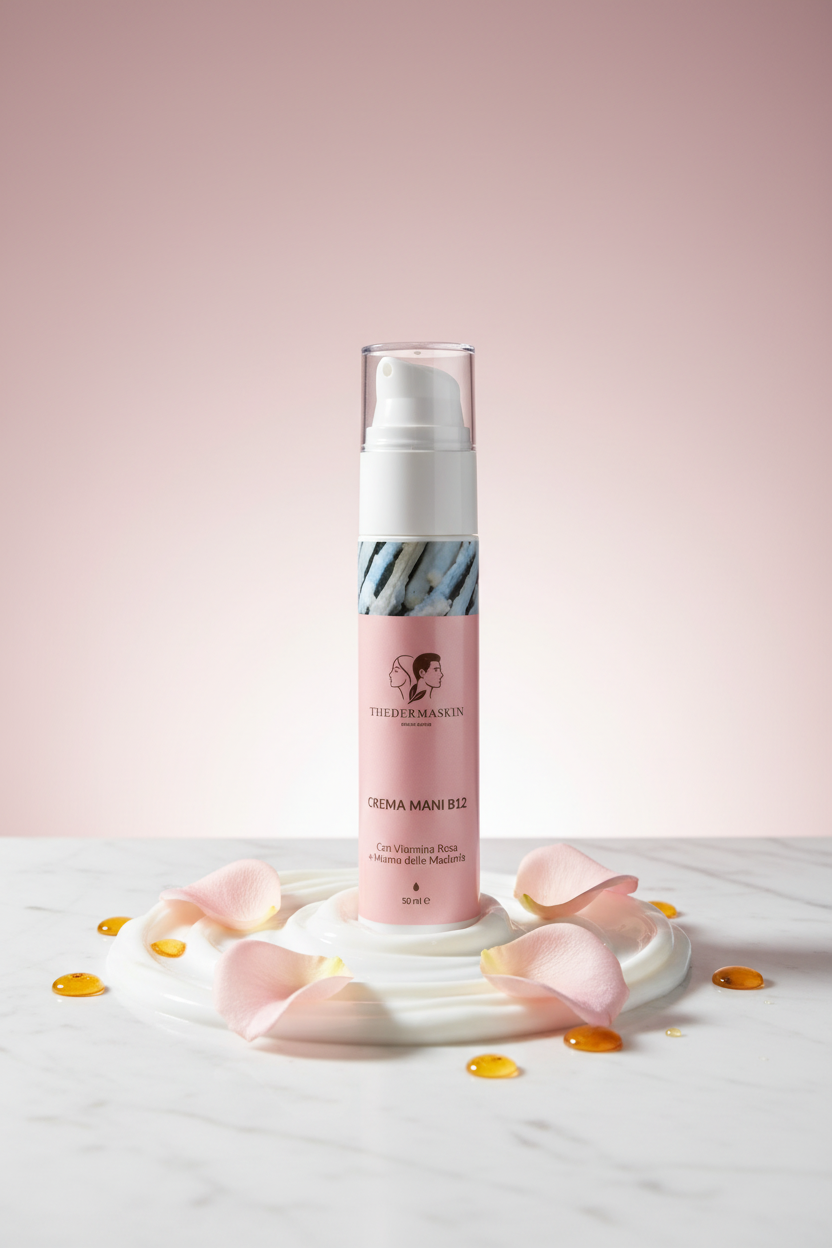 Crema mani nutriente Thedermaskin – effetto idratante con manna delle Madonie e vitamina rosa
