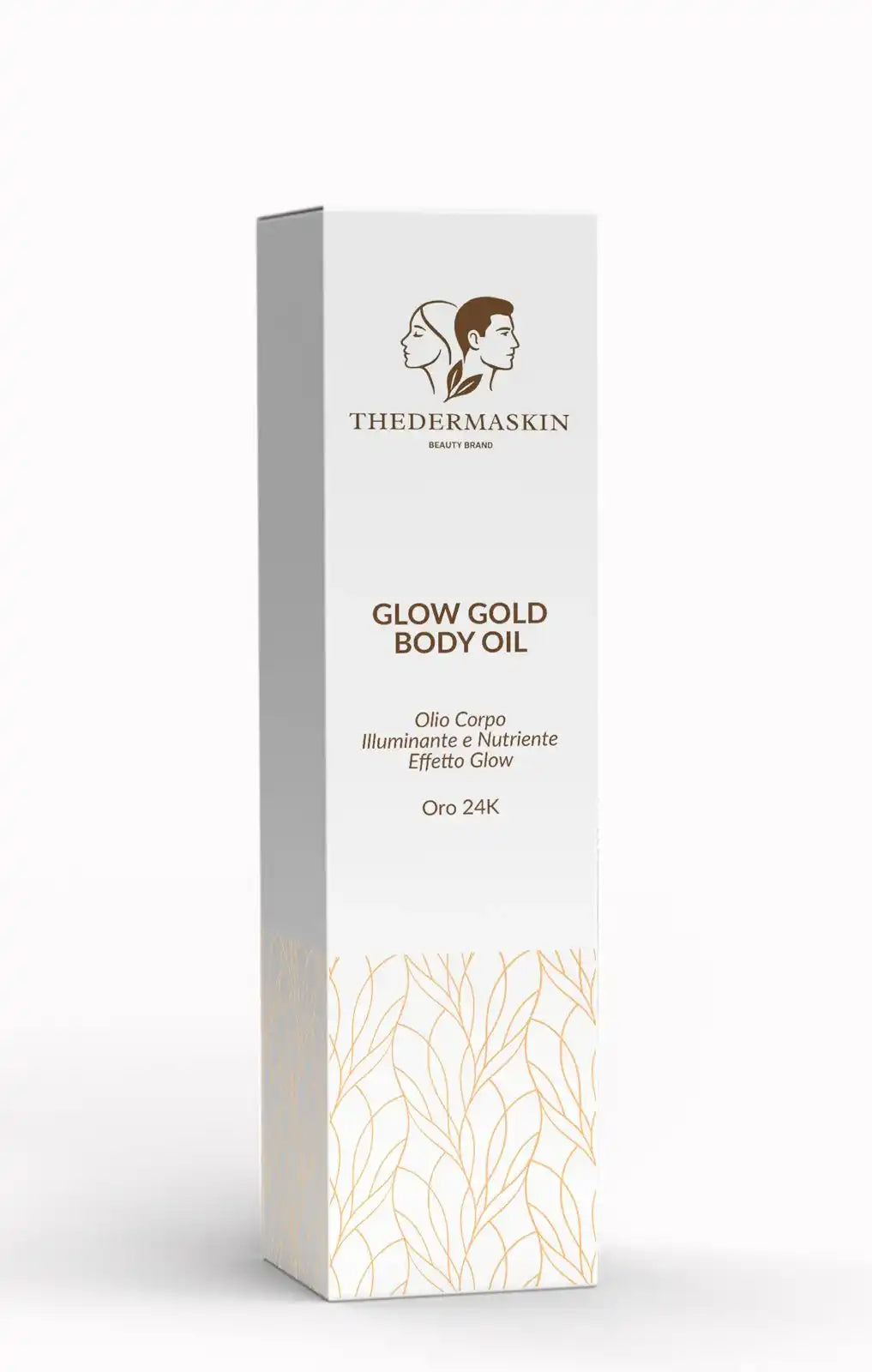 Glow Gold Body Oil Thedermaskin – effetto glow dorato su pelle, made in Italy