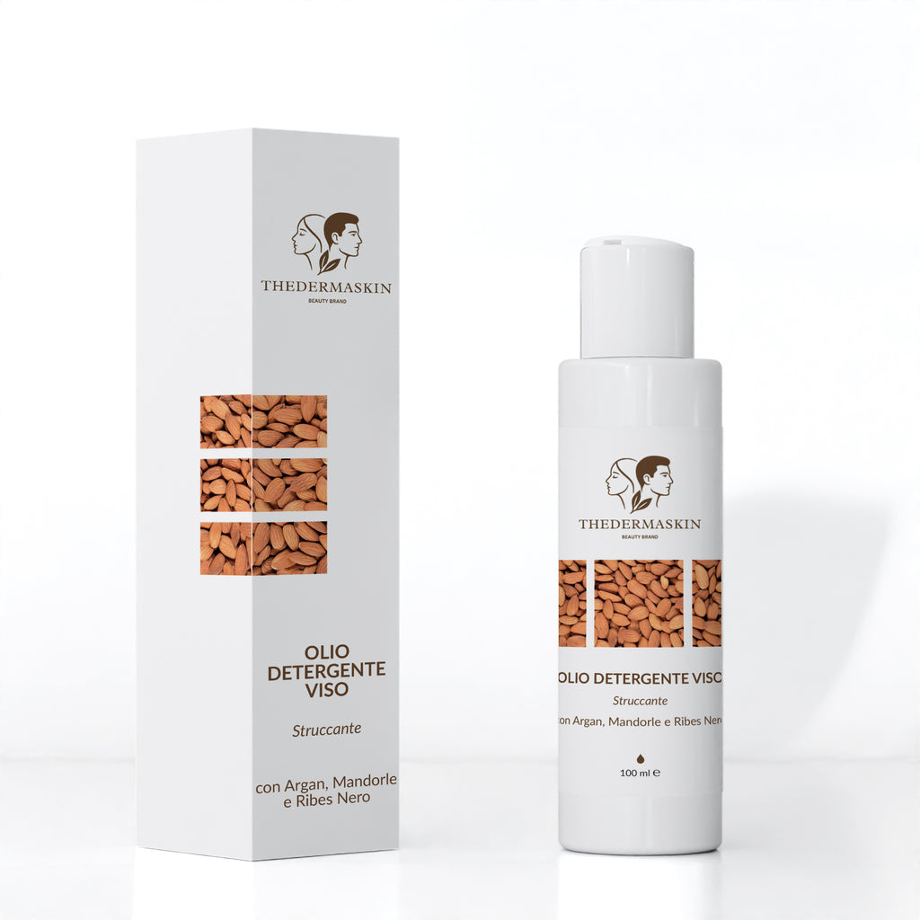 Olio Detergente Viso – Struccante con Argan, Mandorle e Ribes Nero | 100 ml